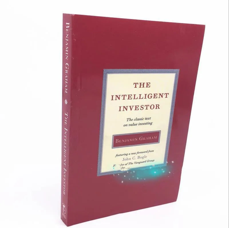 Hardback cover of The Intelligent Investor book English edition with 336 pages