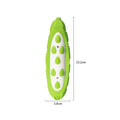 Green durable rubber dog chew toy with meat scent simulation for large breed biting resistance