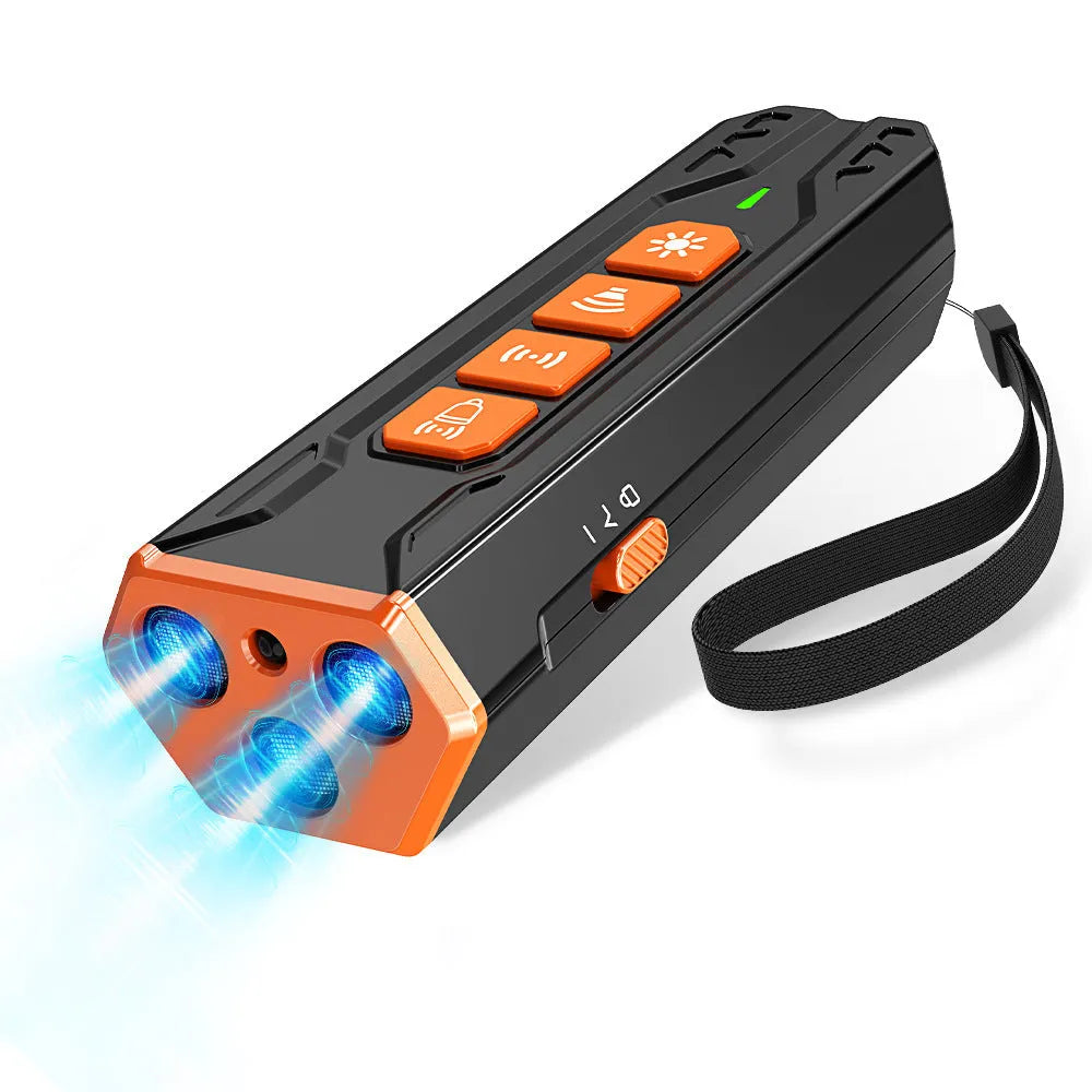 Creative Home Lighting three head ultrasonic dog trainer with remote control in black and orange colour