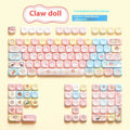Clip Doll mechanical keyboard keycaps with sublimation printed cute designs for keyboard customisation