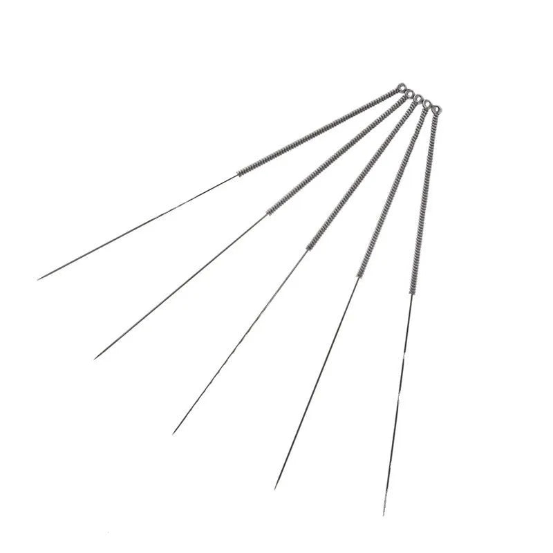 Mk8 E3D nozzle cleaning needles kit with assorted diameters including 0.2mm, 0.25mm, 0.3mm, 0.35mm and 0.4mm sizes.