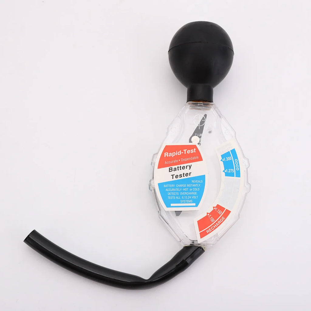 Suction electrolyte hydrometer for lead acid battery specific gravity testing with ABS construction