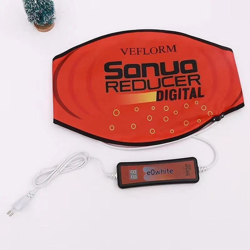 Hot compress waist support belt with sauna massage function for fat burning and reducing