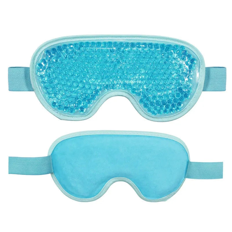 White USB rechargeable portable eye massager mask for hot and cold compress with atomising mist.