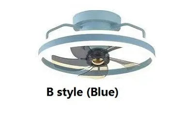 Modern ceiling fan with integrated light fixture showing 50cm diameter and acrylic lampshade