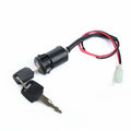 Waterproof electric door lock component for vehicle remote start and central locking systems