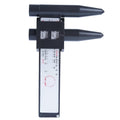Digital electronic caliper hole distance ruler for measuring wheel hub modifications.