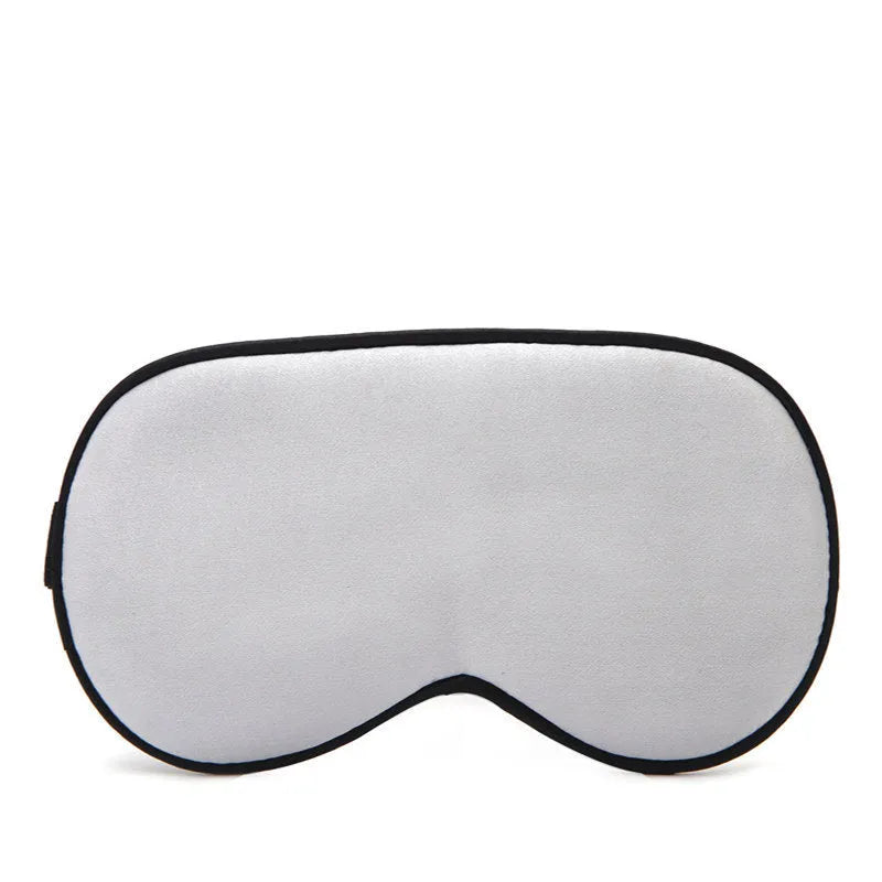 Double-sided mulberry silk eye mask with embroidered design in multiple colour options