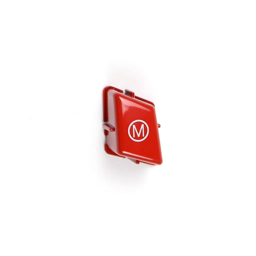 Red and blue M1 M2 steering wheel button replacements for BMW F30 and F34 models