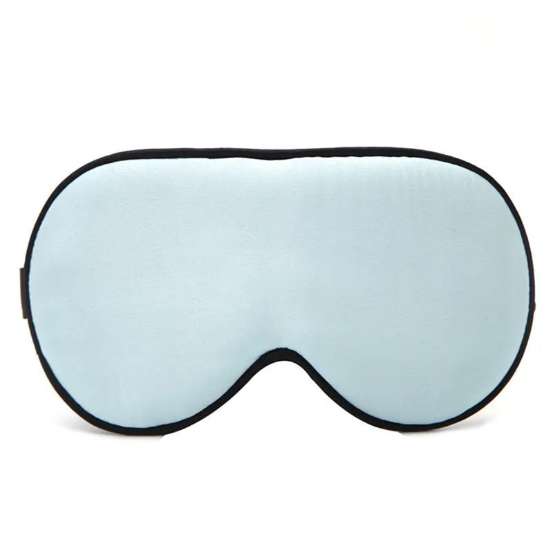 Double-sided mulberry silk eye mask with embroidered design in multiple colour options
