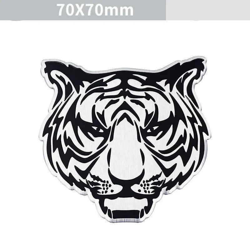 Aluminium car body sticker with animal motif designs for vehicle modification