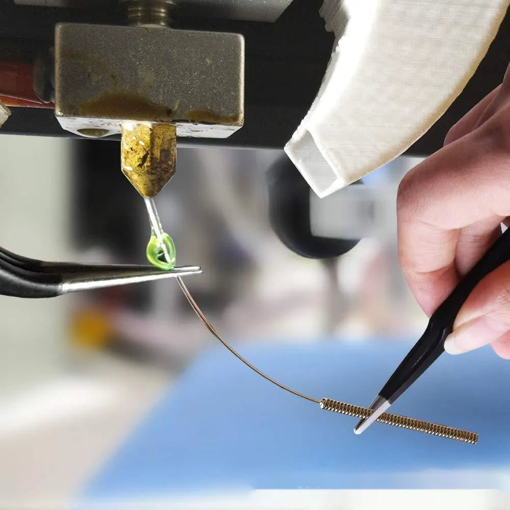 MK8 brass alloy nozzle and stainless steel cleaning pin for 3D printer maintenance