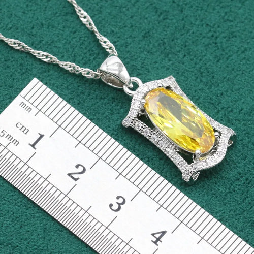 Anti-allergy zircon jewellery suit showing necklace, earrings, ring, and bracelet in olive colour with snake bones chain.