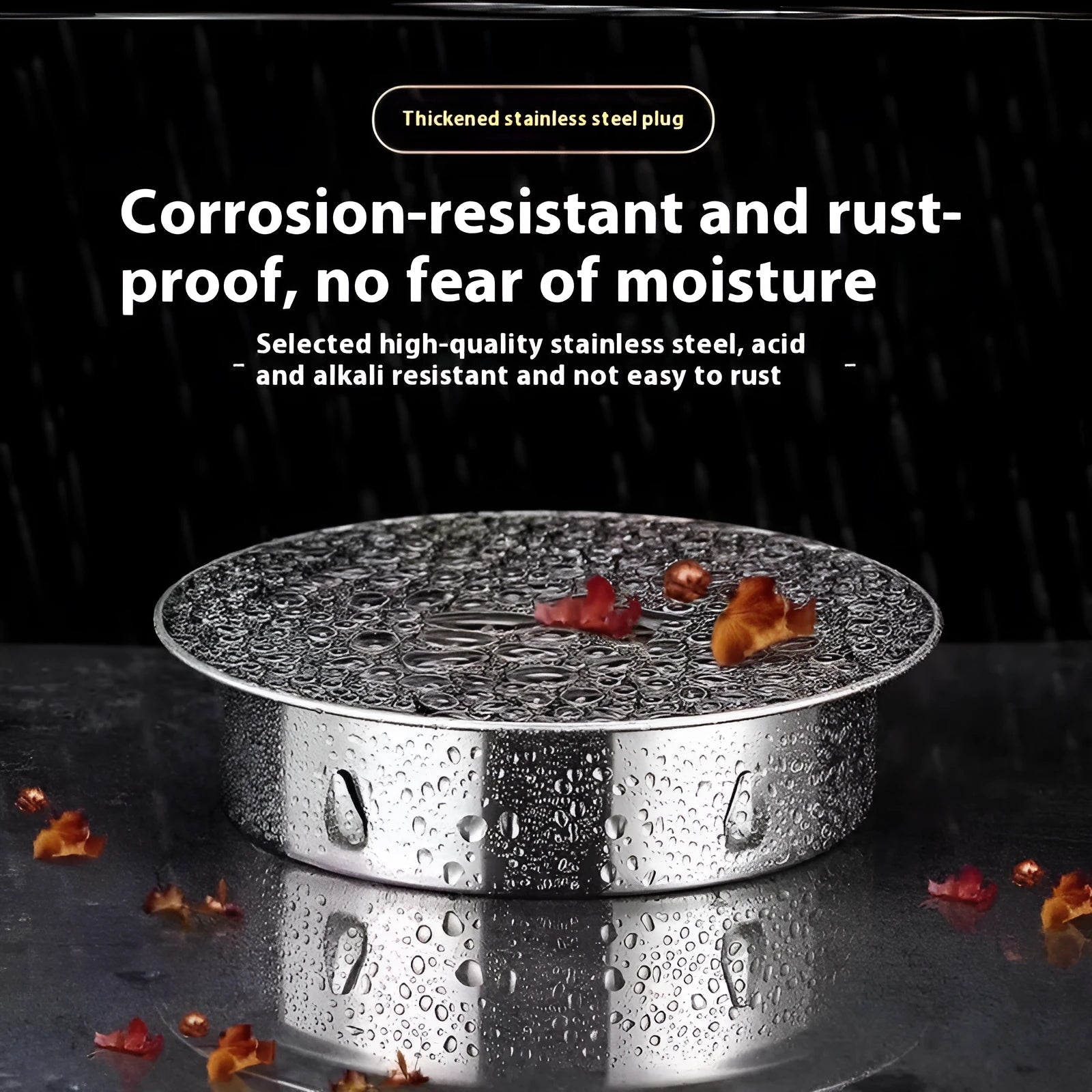 Stainless steel floor drain deodorant seal cover with modern design