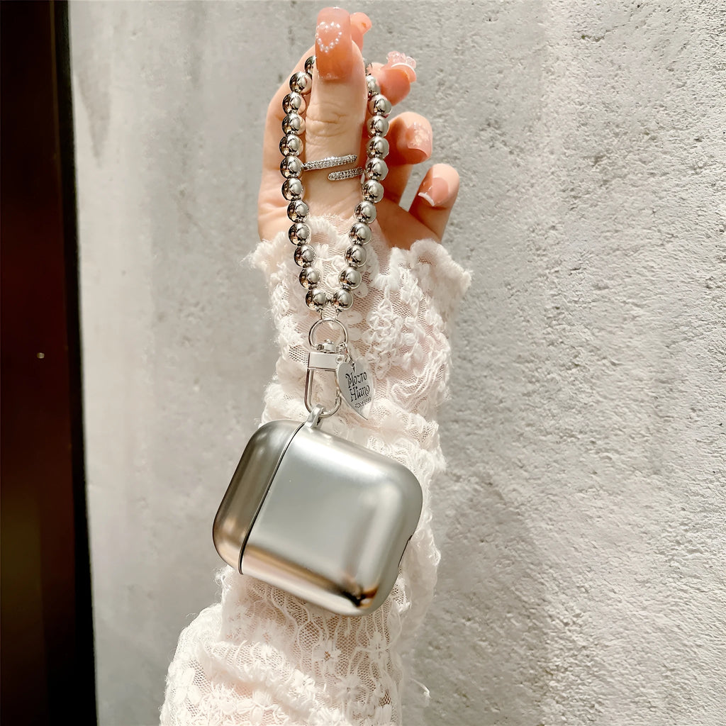 Matte plating TPU protective case with bracelet for AirPods 1-4 and Pro models
