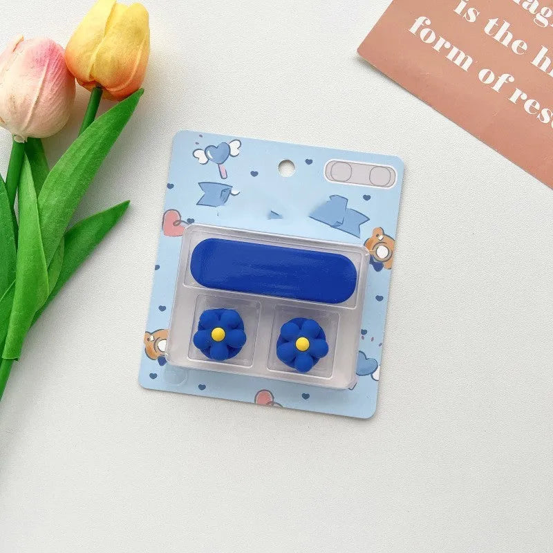 Cartoon style plastic cable fixer for organising desktop magnetic hub cables