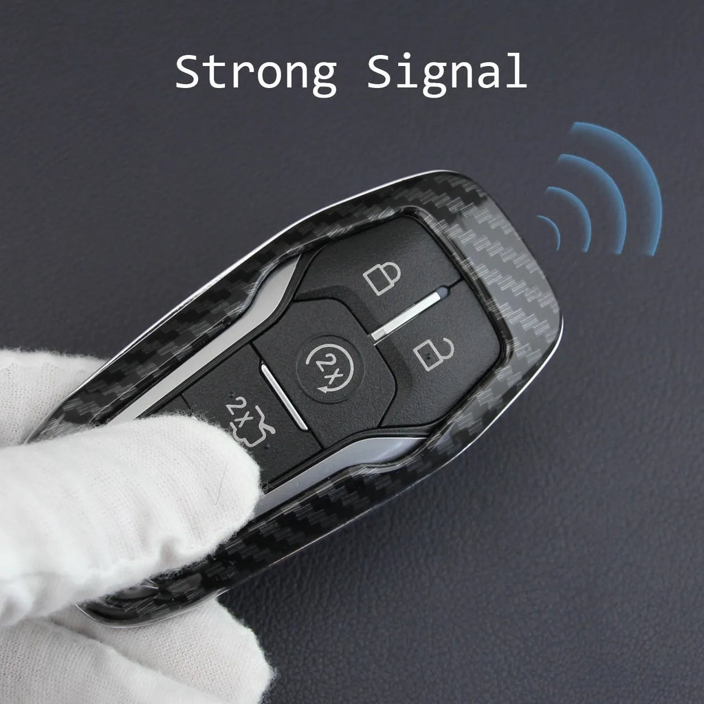 A plastic protective shell for a car key remote, shown in a single-piece design with an optional buckle attachment.