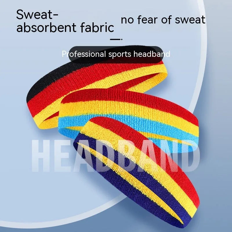 Adult sports headband in multi-colour combinations for yoga running basketball cycling