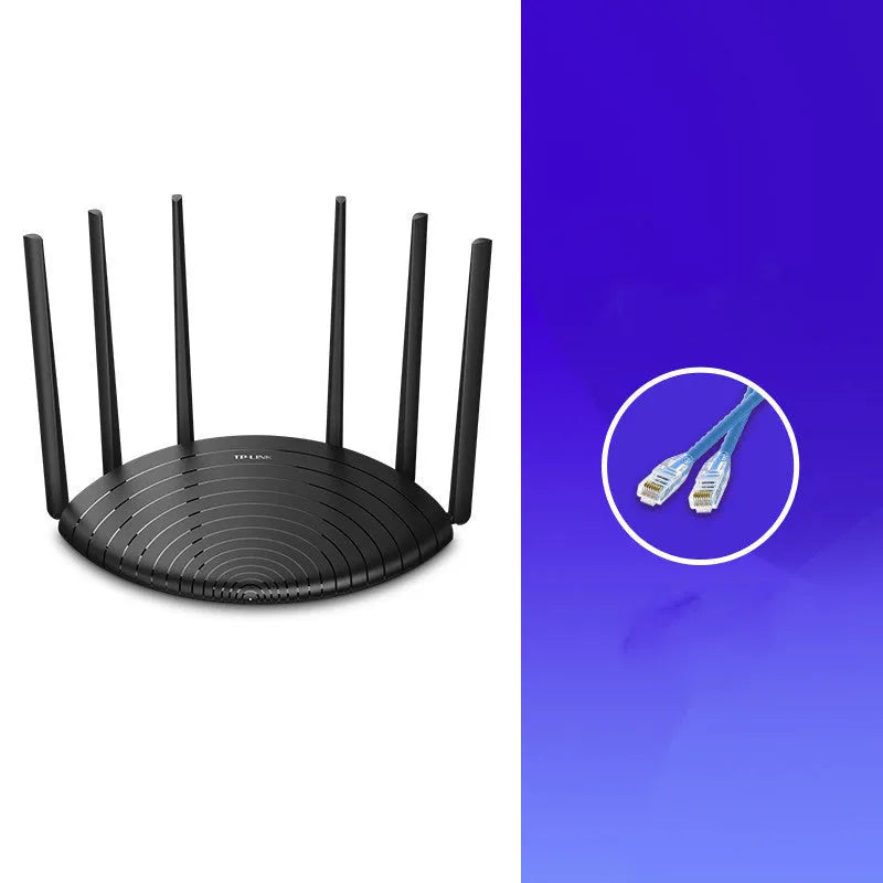 TL-WDR7661 grey wireless router with compact design measuring 254mm wide