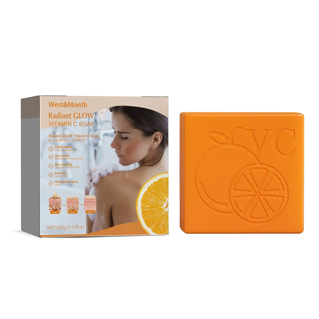 100g whitening vitamin body care soap bar with kojic acid and botanical extracts.