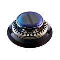 Portable solar-powered kinetic car air freshener with rotating double rings for fragrance diffusion