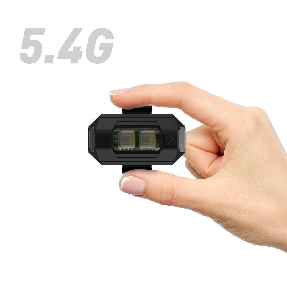 Drone signal light with RGB strobe function, Type-C charging cable, and universal mounting accessories