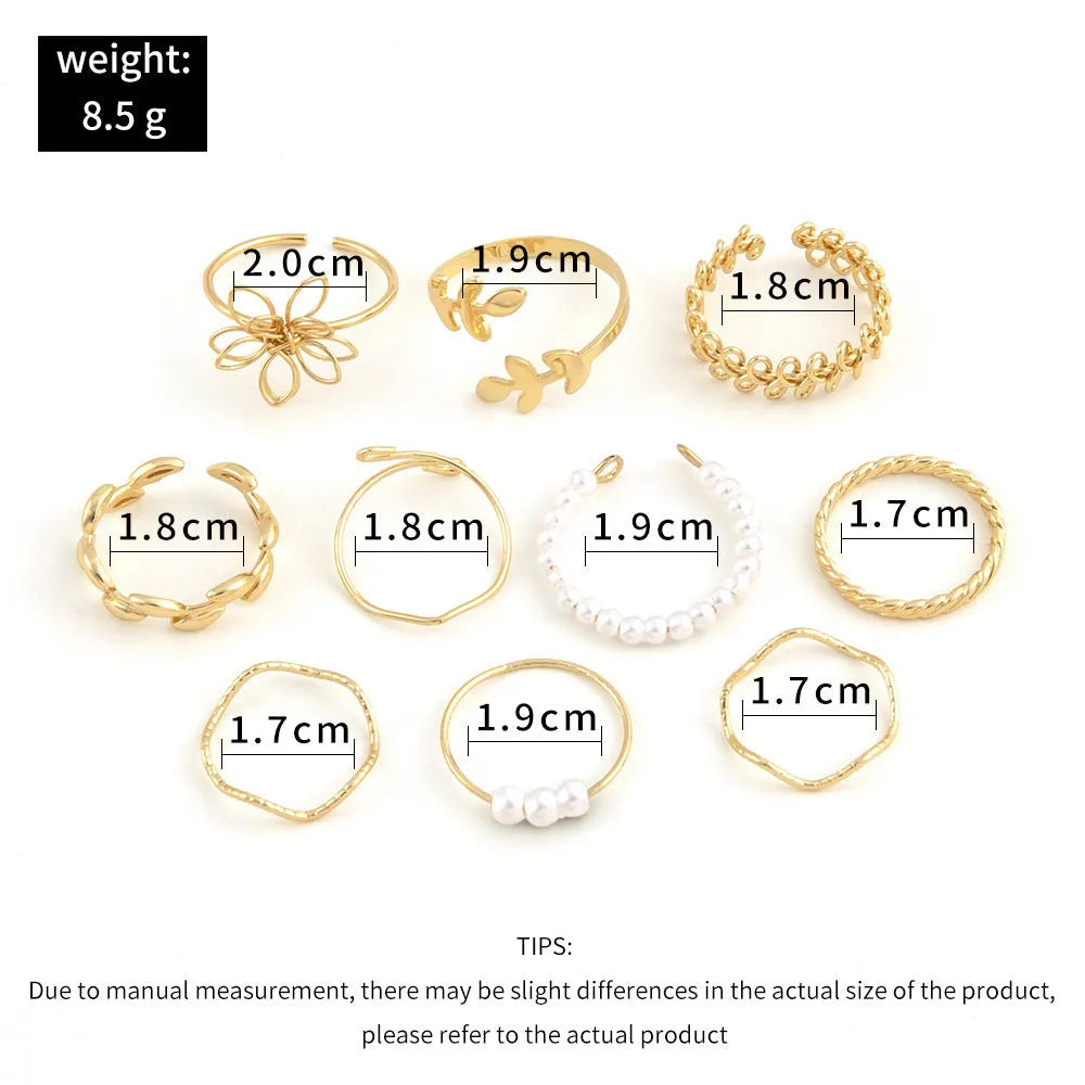 Gold tone openwork flower ring with intricate floral pattern design and glossy finish