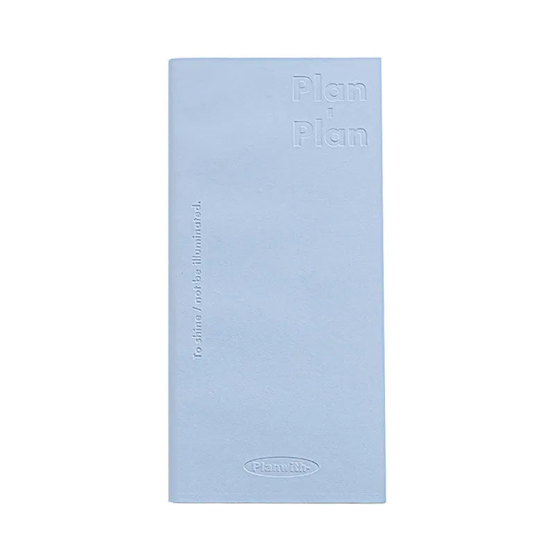 Embossed simple visual daily meter book notebook in multiple colour options.