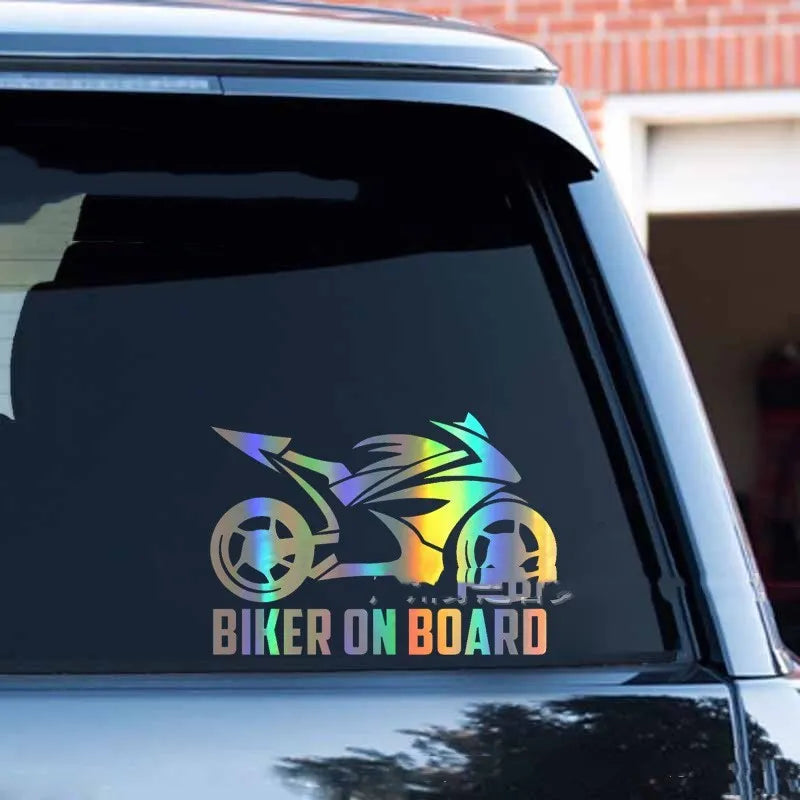 PET reflective stickers for motorcycles and cars in multiple colours and sizes