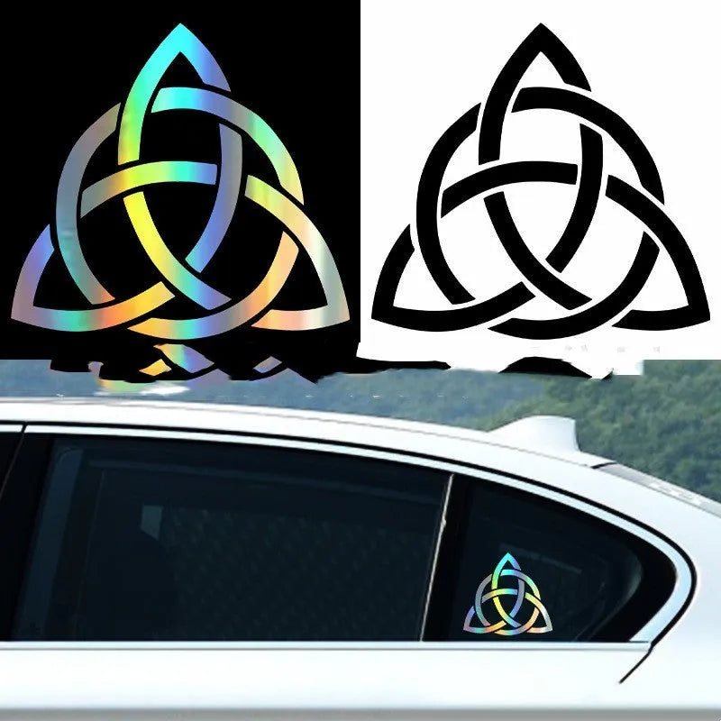 Automobile exterior sticker decal for car body customisation in black, white and laser colour options