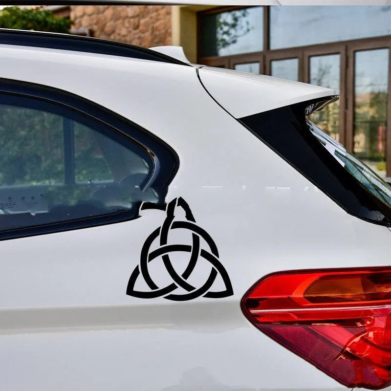 Automobile exterior sticker decal for car body customisation in black, white and laser colour options