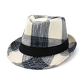 Polyester sun hat with bell crown and 4.5cm brim in black or blue for outdoor sun protection
