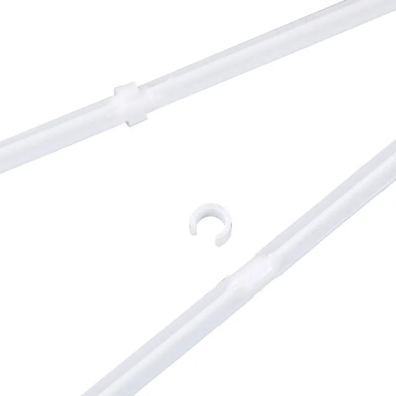 10 white PP plastic car window flag holder clips for vehicle flagpole mounting