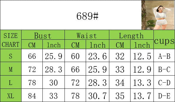 White women's two-piece beach swimsuit with transparent detailing and breathable straps