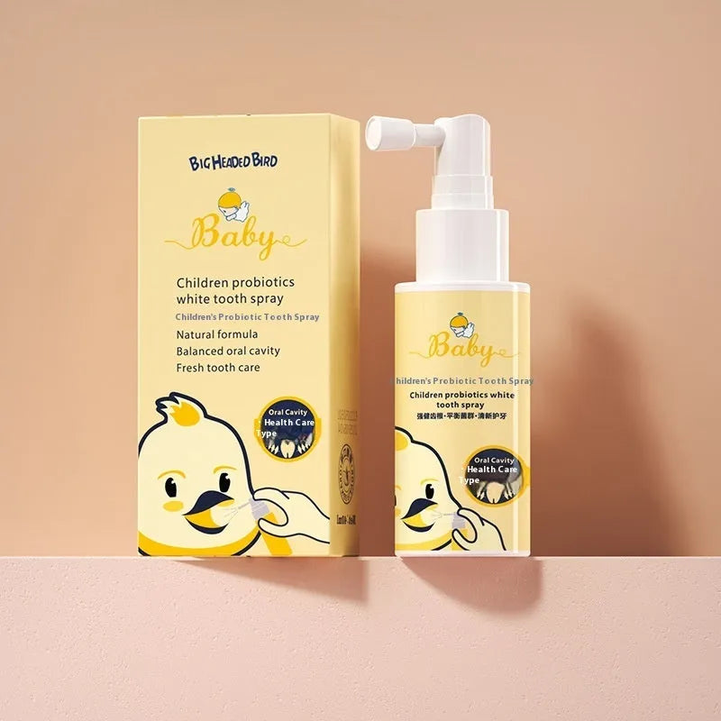 Children's probiotic oral care spray bottle with 40ml capacity for cavity protection