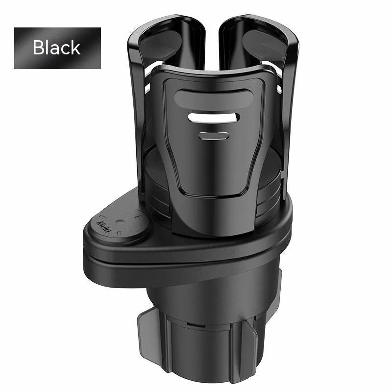 Second generation upgrade car cup holder modification accessory in ABS plastic with carbon fibre or matte colour options