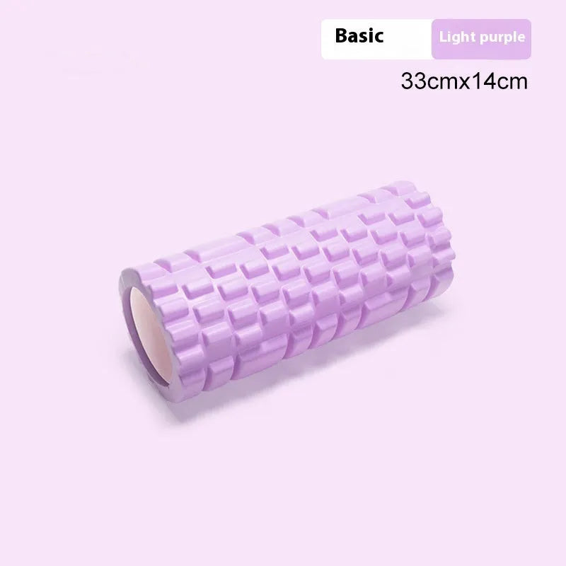 EVA foam roller for fitness in multiple sizes and colours including black, grey, pink