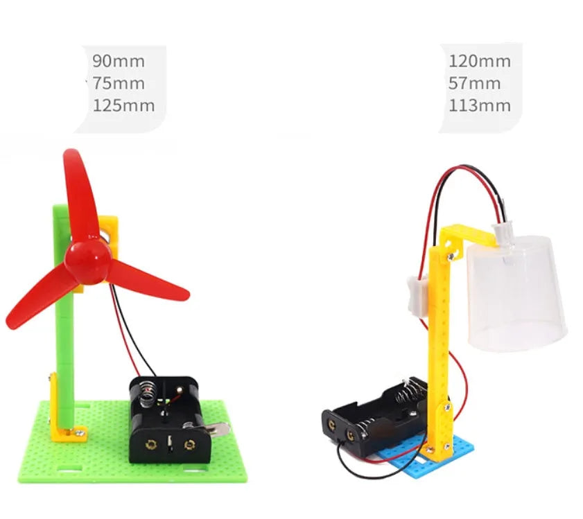 DIY puzzle assembling building blocks set for children with plastic pieces in educational packaging