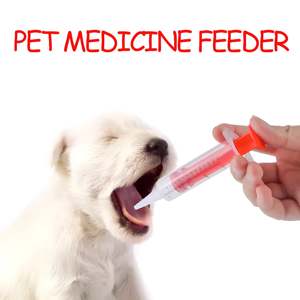 Two pet pill shooters with soft silicone tips for cat and dog tablet administration