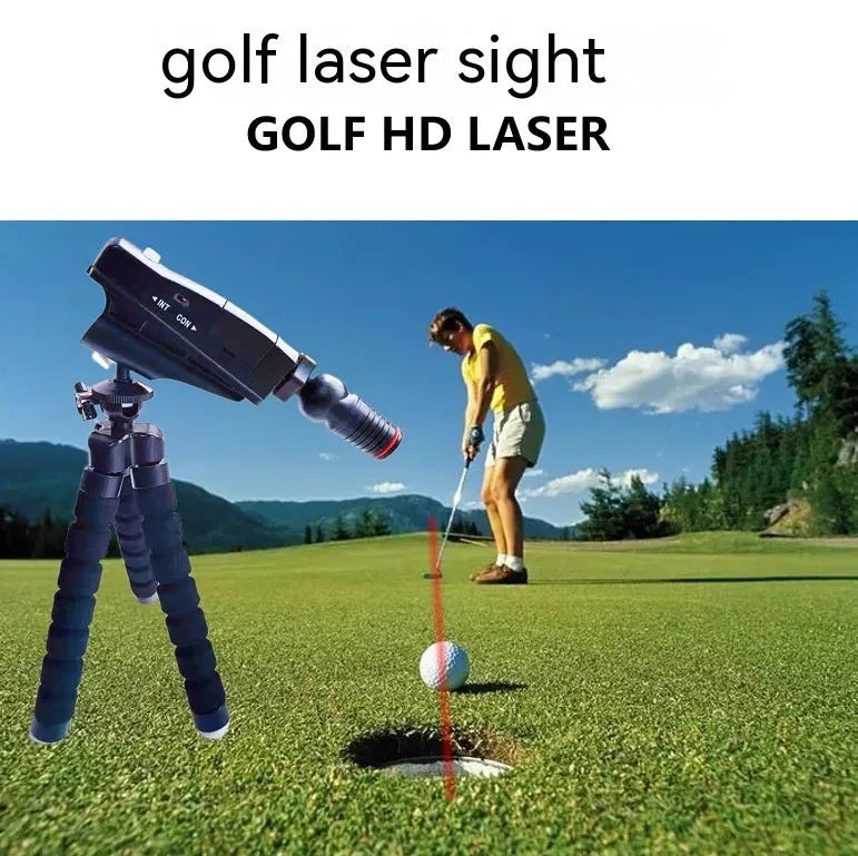 Golf putter laser aiming instrument accessory for putting alignment training with four style configurations