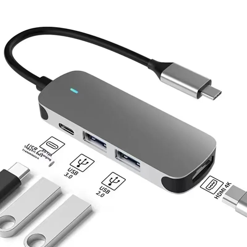 USB-C 7-in-1 expansion dock with HDMI port, USB 3.0 hub, and cable separator features