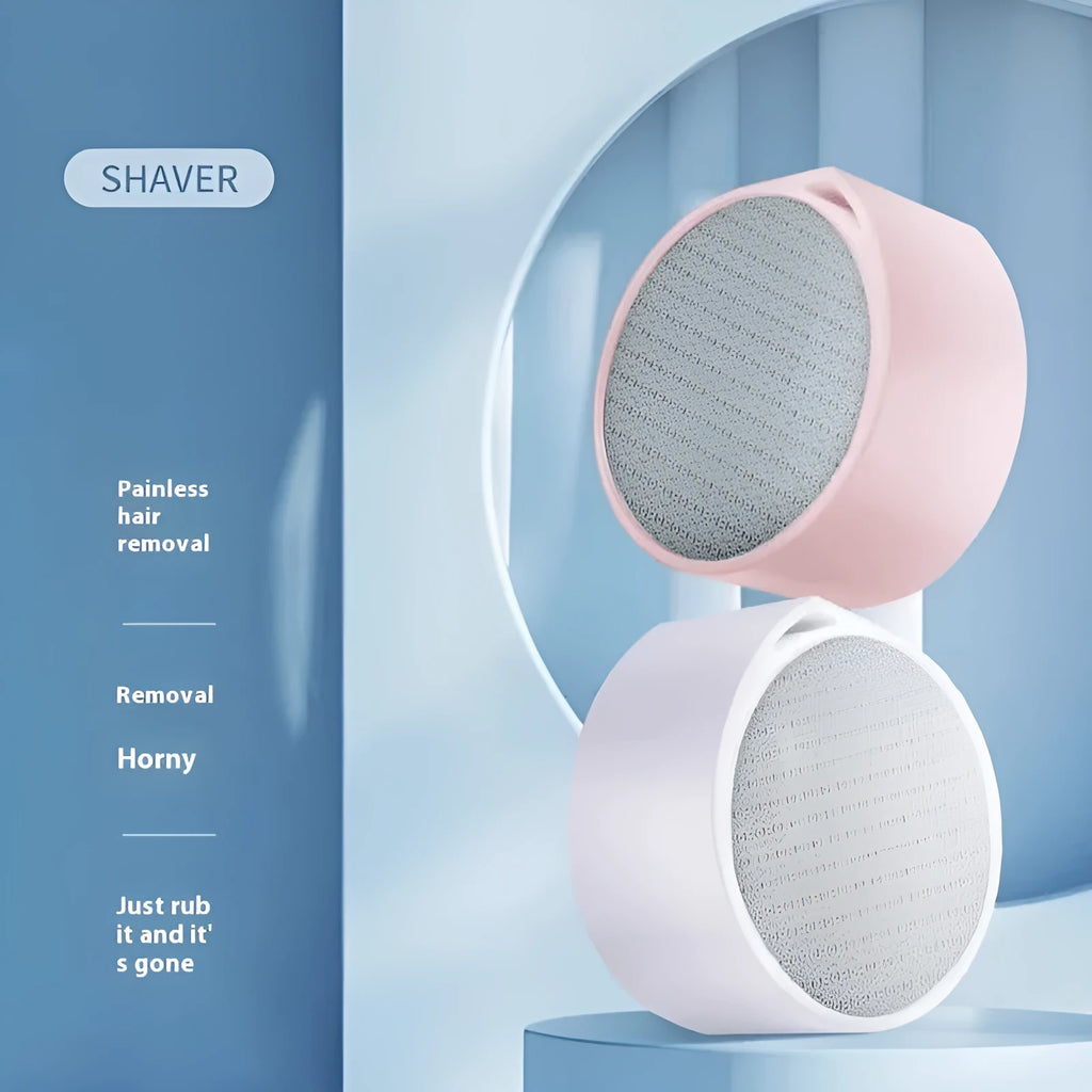 White nano glass epilator foot grinder hair removal device with 2-in-1 styling