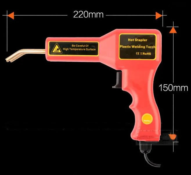 30W plastic repair welding gun with LED light for car bumper repair and fusion tasks