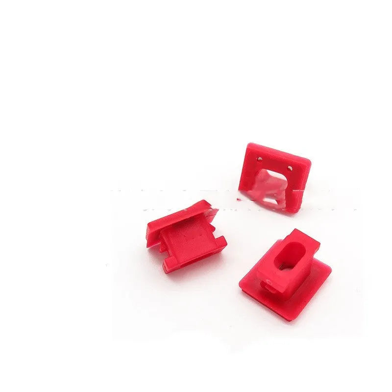Pack of black plastic BMW interior door trim panel replacement snap clips.