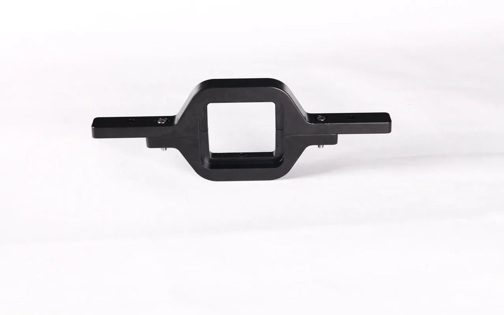 Black metal bracket for mounting trailer hook lamp holder on off-road vehicle