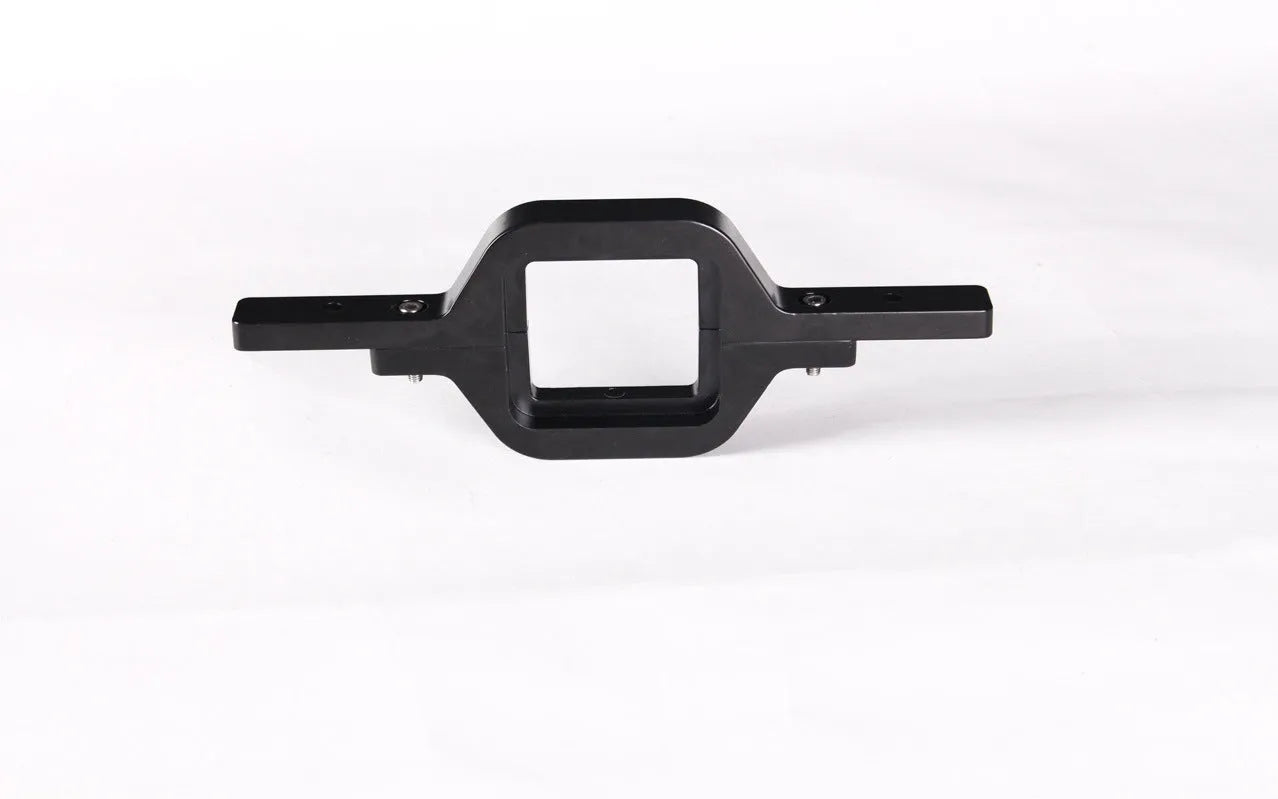 Black metal bracket for mounting trailer hook lamp holder on off-road vehicle