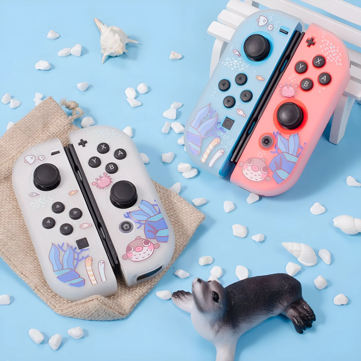 Pawdiary submarine exploration colour protective case for Nintendo Switch and Switch OLED consoles