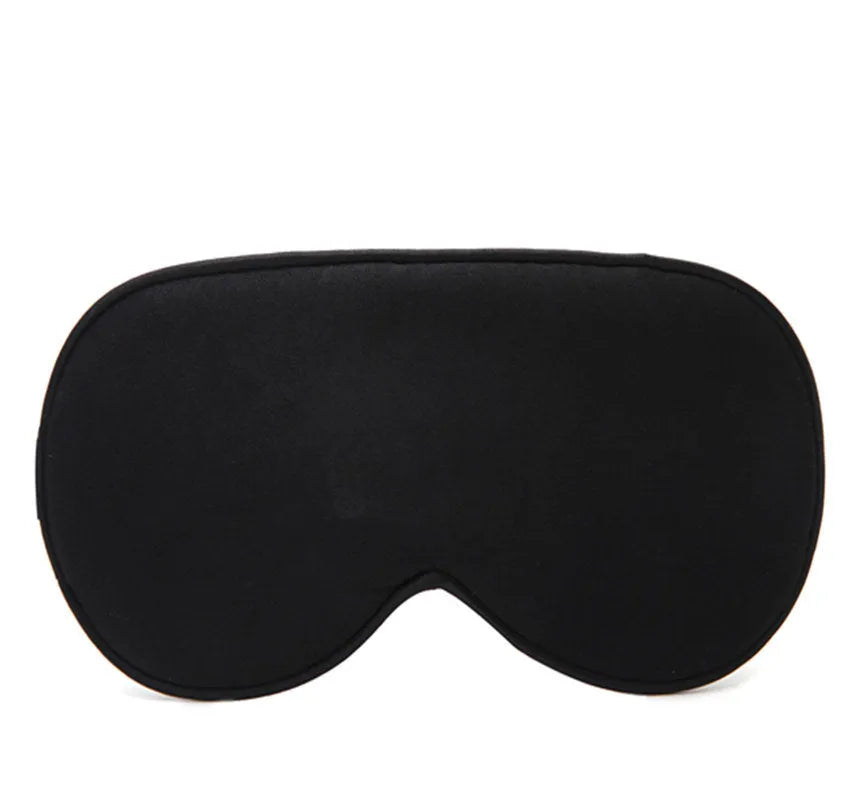 Double-sided mulberry silk eye mask with embroidered design in multiple colour options