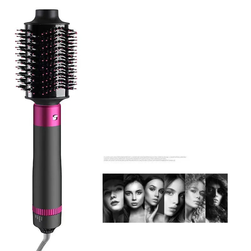 Dyson grey 5 in 1 hair dryer brush styling tool with five attachment brushes