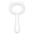 Double-sided blue pet grooming brush with comfortable handle for cats and dogs